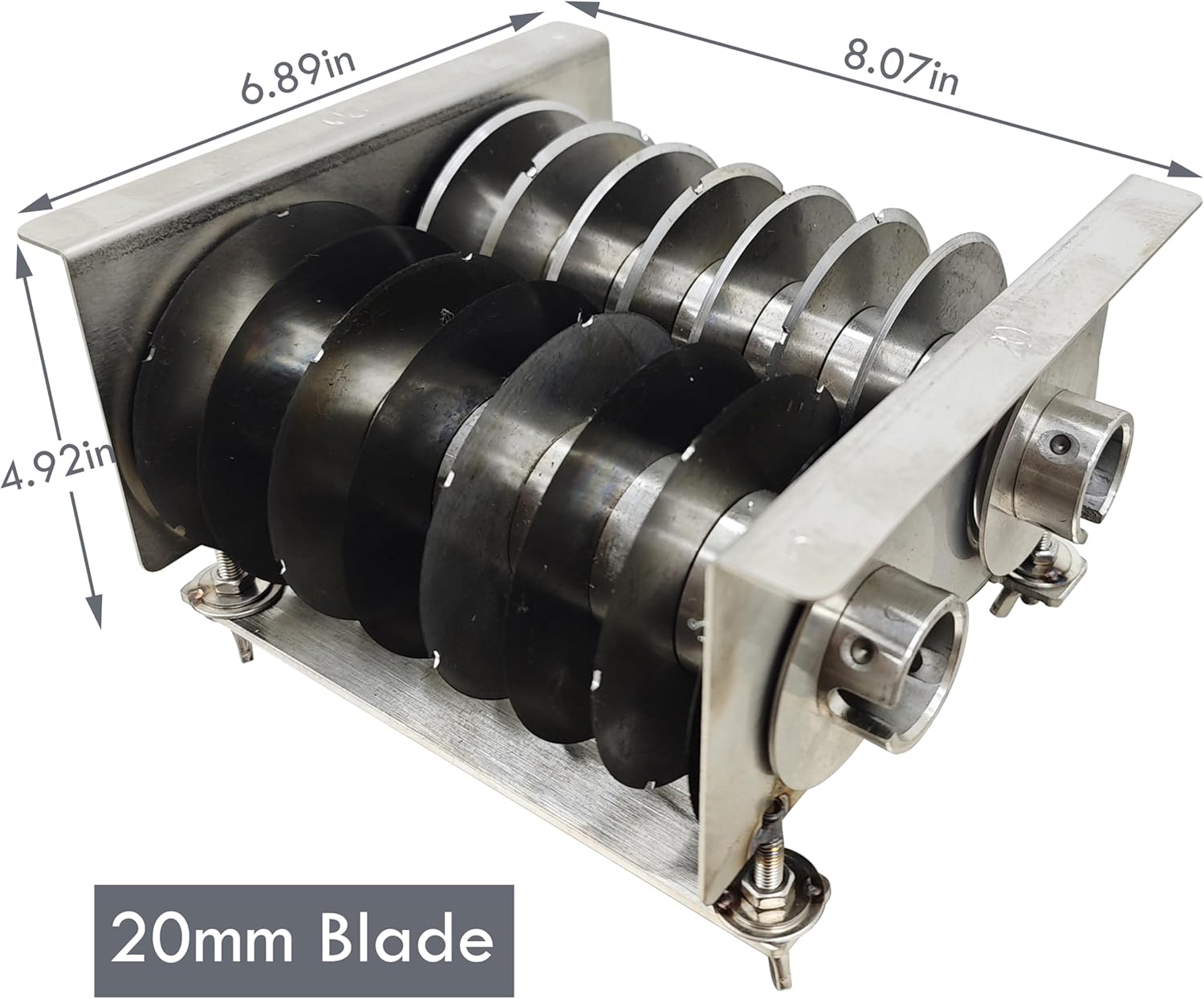 TECHTONGDA 20mm Blade Stainless Steel Blade Set for Commercial Meat Slicer Cutter Grinder TJ130L QE QH QSJ-A TJ-130L-B