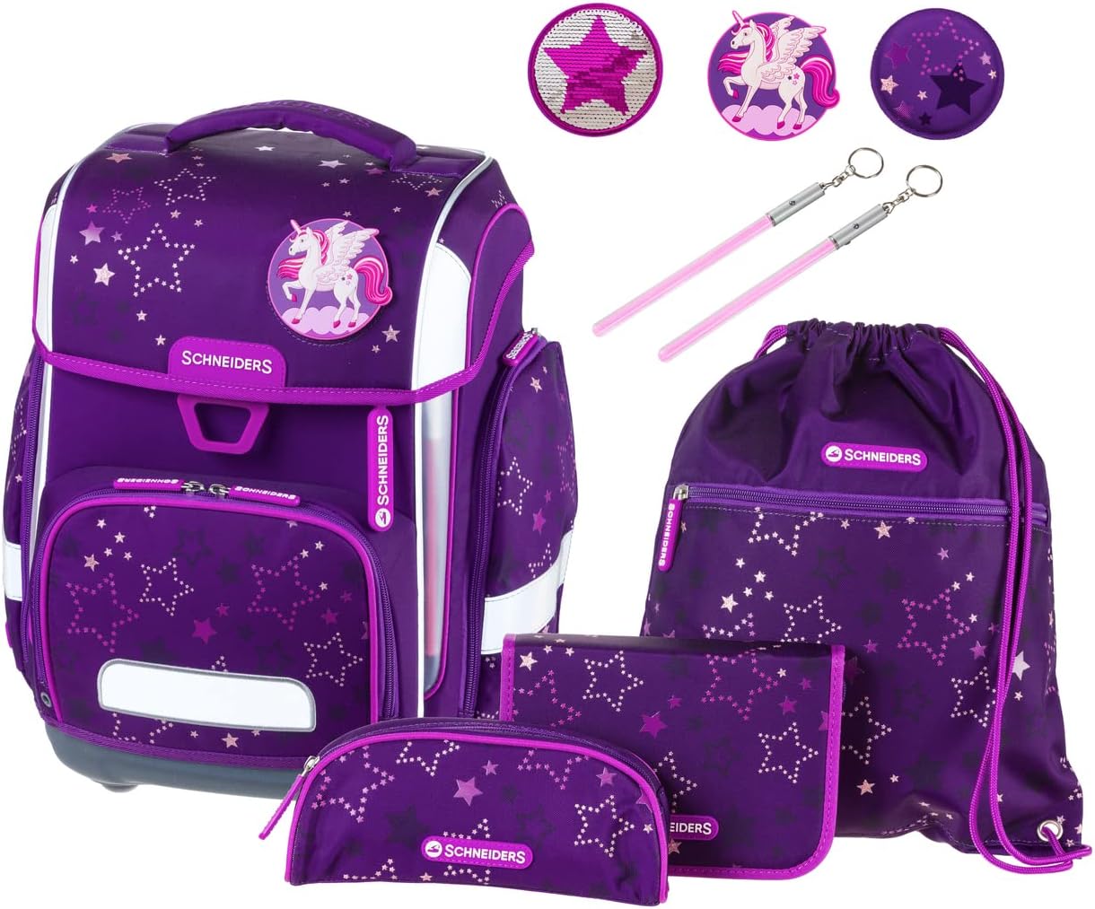 schneiders-78391-074-schulranzen-ergolite-starlight-9-teiliges-set