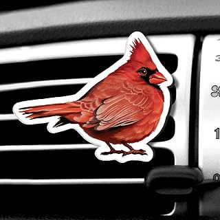 WIRESTER Fresh Scented Car Air Freshener Vent Clip, Decorative Accessories, Interior Decoration for Cars - Flower, Red Lip, Sunflower, Skeleton, Bird, Boho Sun