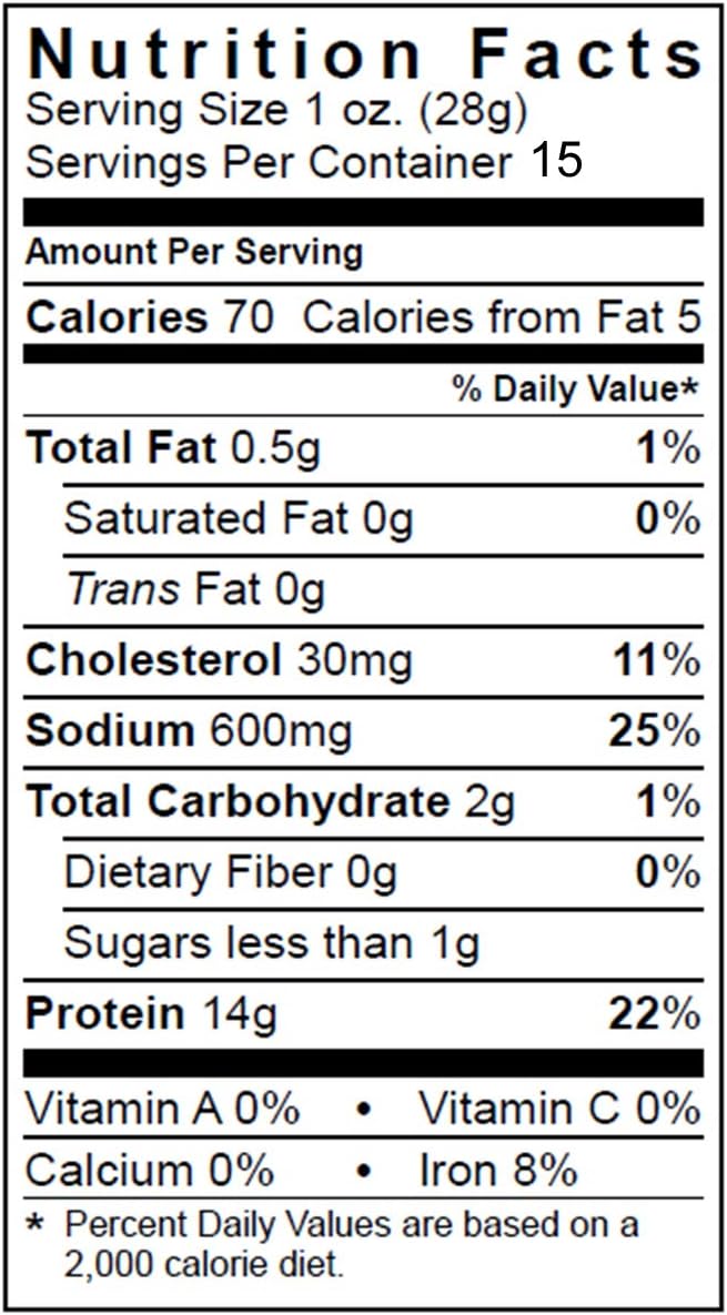 Wild Bills Hickory Smoked Beef Jerky Strips, 30-Count, 15-Ounce Wild Bills Hickory Smoked Beef Jerky Strips, 30-Count, 15-Ounce