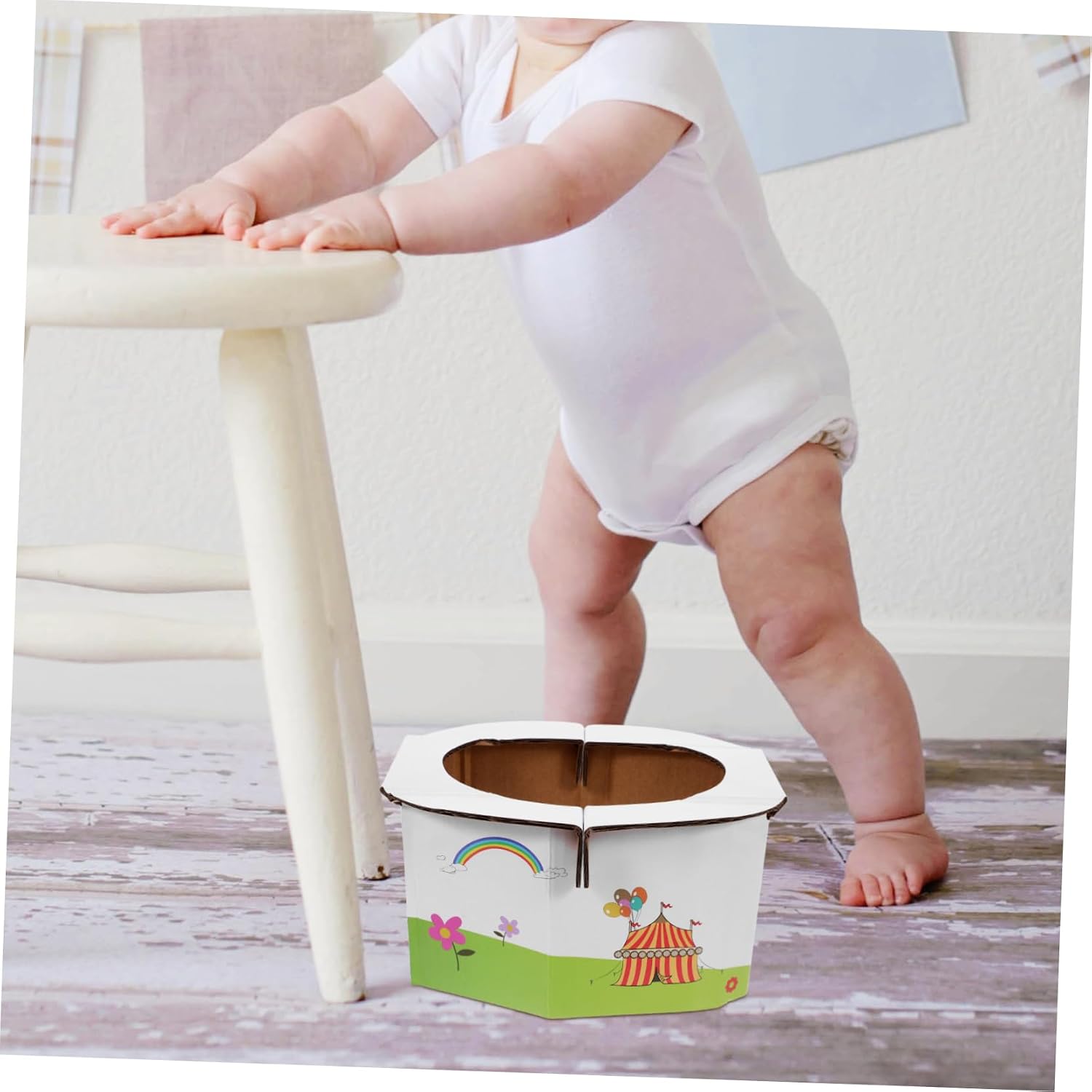BESTonZON 1pc Portable Foldable Travel Potty Lightweight Travel Toilet for Boys and Girls Compact Design for -up for Outdoor and Home Use