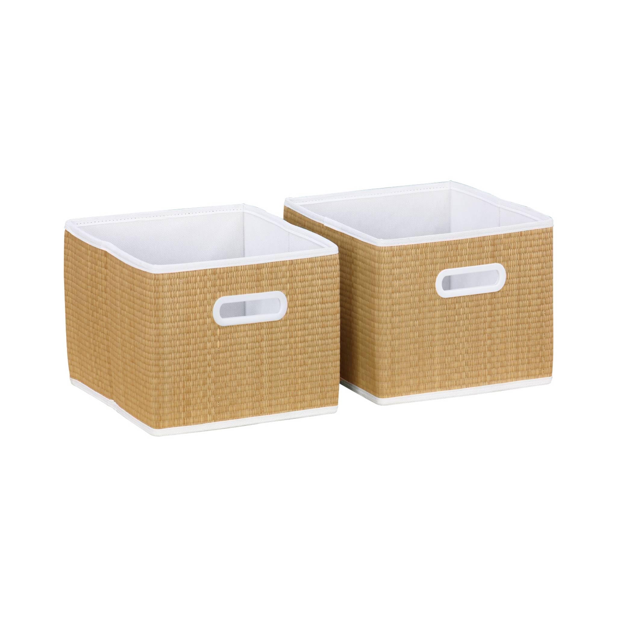 sweeek - Meuble de Rangement pour Enfant avec 7 Compartiments et 6 paniers en Fibre végétale