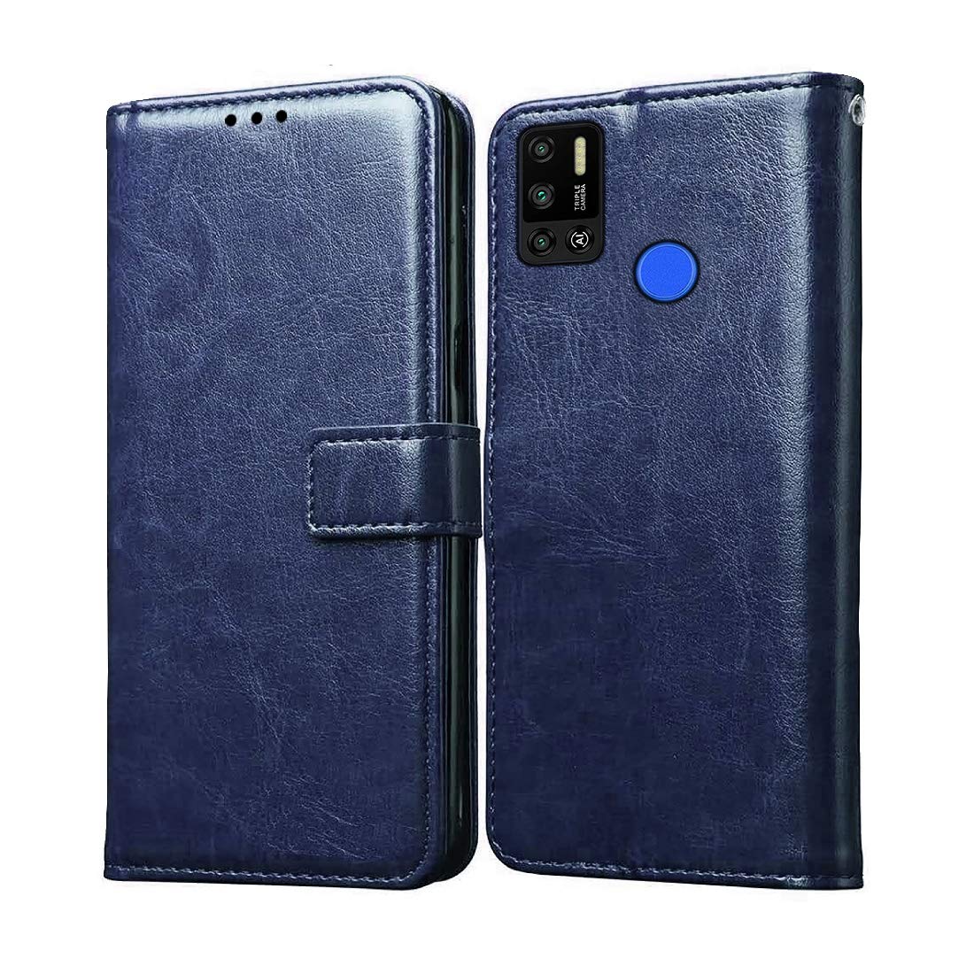 Casotec Flip Cover for Tecno Spark 6 Air | Premium Leather Finish | Inbuilt Pockets & Stand | Flip Case for Tecno Spark 6 Air (Blue) (B08KXRLMQF) Amazon Price History, Amazon Price Tracker