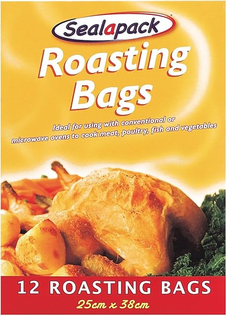 12 X ROASTING BAGS 25CM X 38CM by sealapack by homewaresdirect