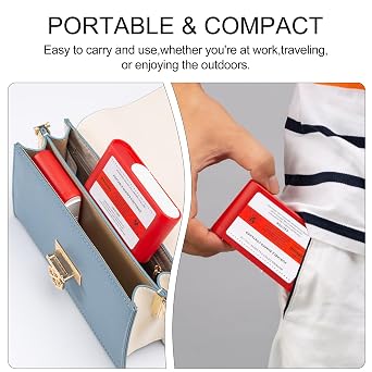 Portable Sharps Container for Insulin Needle Disposal: 2 Pack Travel-Friendly Sharps Box for Diabetics and Medical Sharps (2)
