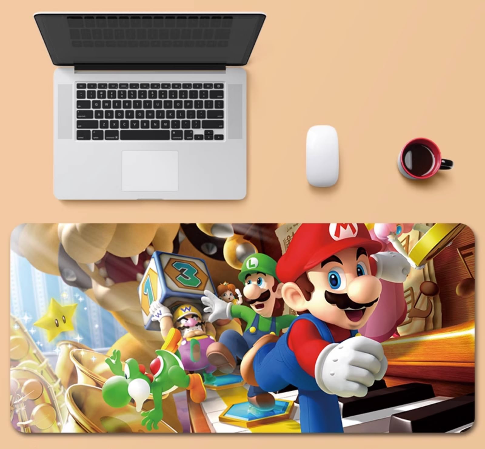 Amazon.co.jp：マリオ肥厚マウスパッド特大ゲーム漫画学習オフィス