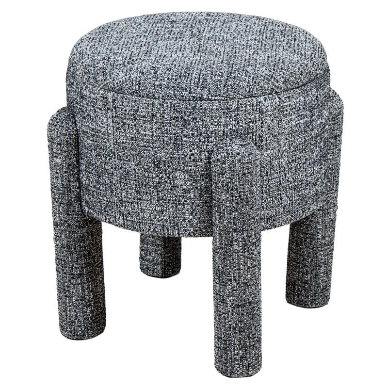 Puf de poliester compacto DRW con base de madera estable