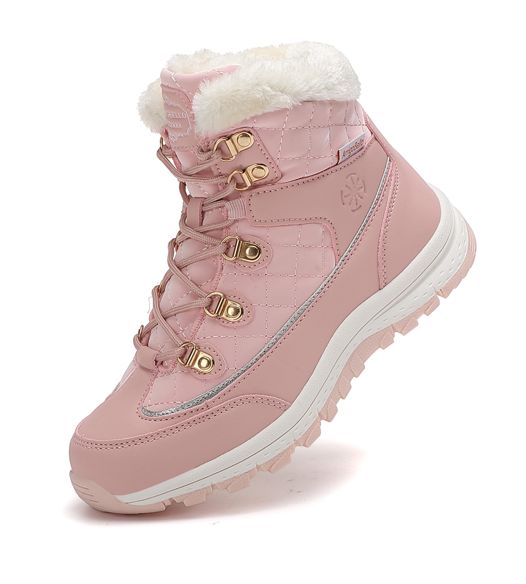 ARRIGO BELLO Donna Stivali da Neve Invernali Scarpe Allineato Pelliccia Caloroso Caviglia Piatto Stivaletti Sportive Boots Escursionismo 36-41