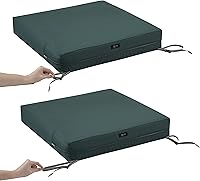 Vista 9 de Classic Accessories Ravenna - Funda de cojín cuadrada resistente al agua de 23 x 23 x 5 pulgadas, para asiento de exterior, funda de cojín