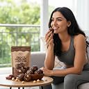 Healthy Treat Premium Hazelnut Chocolate Laddoos 300gm | Sugar-Free Energy Balls | High Protein Dry Fruit Laddu | Natural & Gluten-Free | No Added Sugar | Pack of 30 gallery image