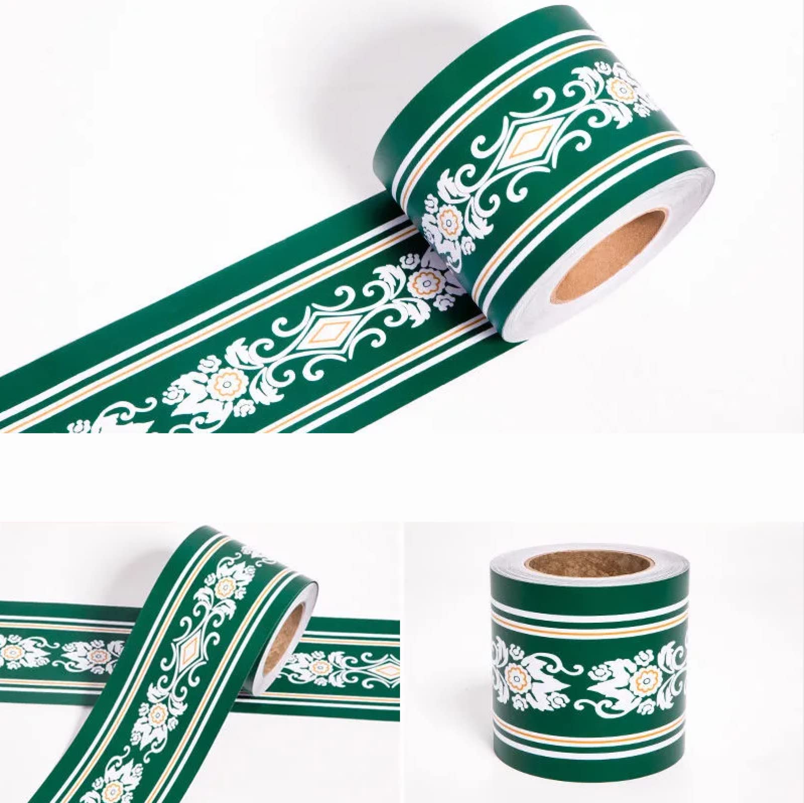 Sdsdgrw Green Texture Wallpaper Border, Wallpaper Border Stickers For Walls And Ceiling Multicolor(,12Cm X 1000Cm)