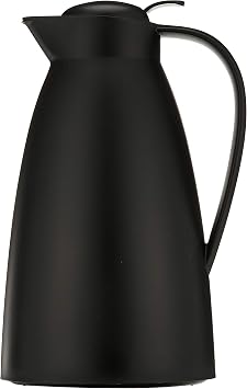 Alfi Glass Vacuum Frosted Plastic Carafe, 1 L, Black (AG2800BK2)