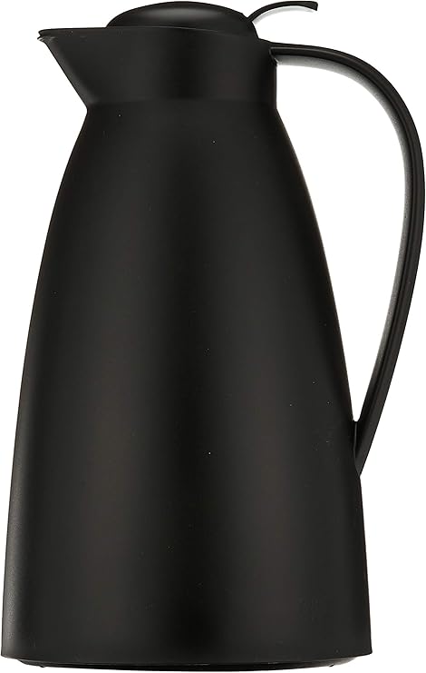 Alfi Glass Vacuum Frosted Plastic Carafe, 1 L, Black (AG2800BK2)