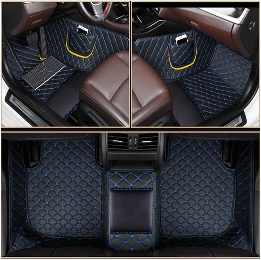 Car Mats Full Set for Dodge 2000-2025 with Logo/Pic - Challenger/Charger/Durango/Journey/Grand Caravan/Dart/Avenger/Caliber -Full Coverage, with Storage Bag - All-Weather Protection, Custom Fit