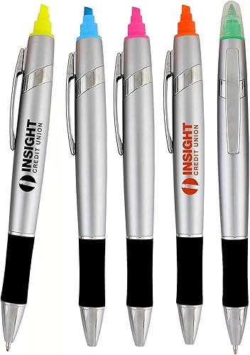 Miniatura 2 de Bolígrafos promocionales con resaltador, paquete de 200 impresiones a granel, resaltador de la Biblia de 2 pulgadas con combo de bolígrafo, añade