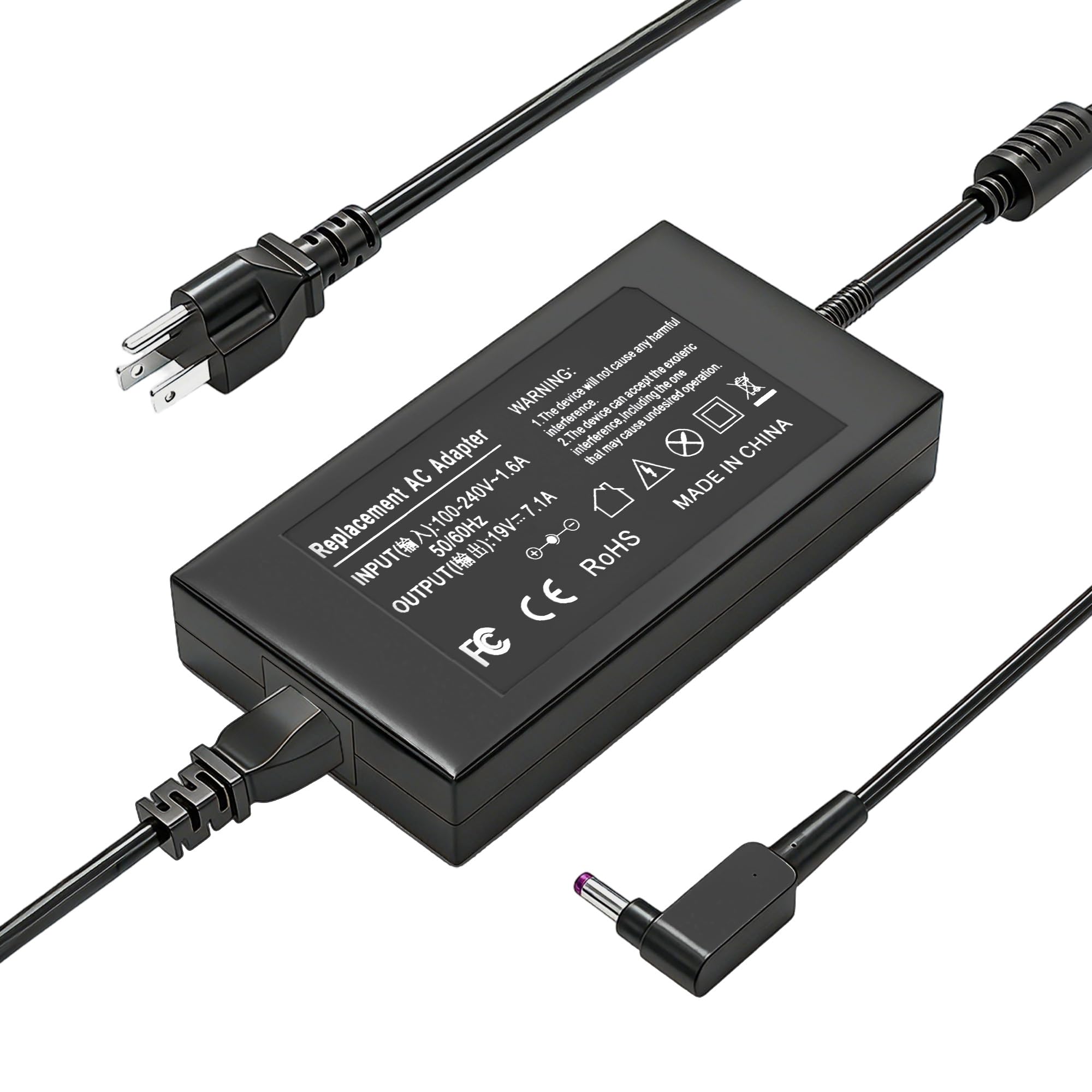 View 1 of 135W Laptop Charger Compatible with Acer Nitro 5 Gaming Laptop AN515-51 AN515-41 AN515-43 AN515-52 AN515-53 AN515-54 AN515-44 AN515-55 Nitro V15 V16 V17 N18C3 N18C4 Power AC Adapter Supply 5.5 * 1.7mm