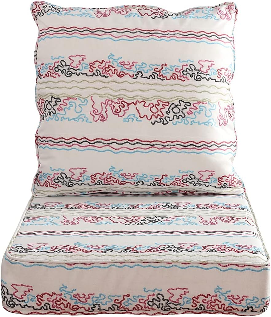 WOTU Outdoor/Indoor Deep Seat Cushions for Patio Furniture,24'' x 24'' x 5'' Weather and Stain Resistant Patio Cushions, Patio Cushion Seat with Back : Patio, Lawn & Garden