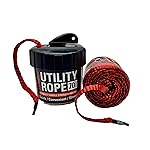 Rapid Rope Canister 70ft Red Flat Tactical Paracord, Made in USA, 1100lb Tested Heavy Duty Poly Rope Test Cord, Non-Tangle Dispense Included - Hiking, Camping, Survival, Utility, Climbing