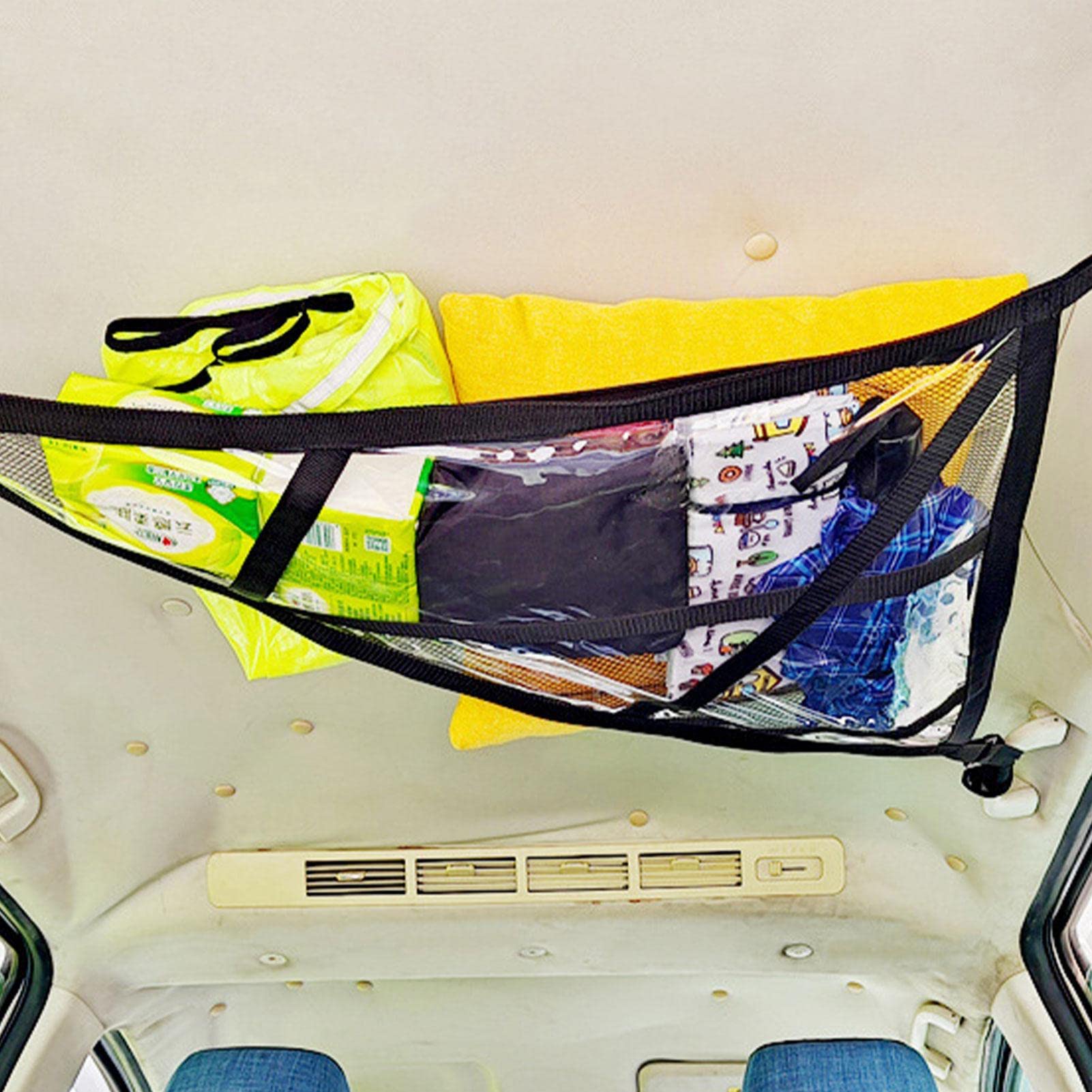 Filet De Toit De Voiture – Filet De Rangement De Voiture | Filet De Rangement De Voiture | Filet De Rangement Triangulaire Pour Voiture