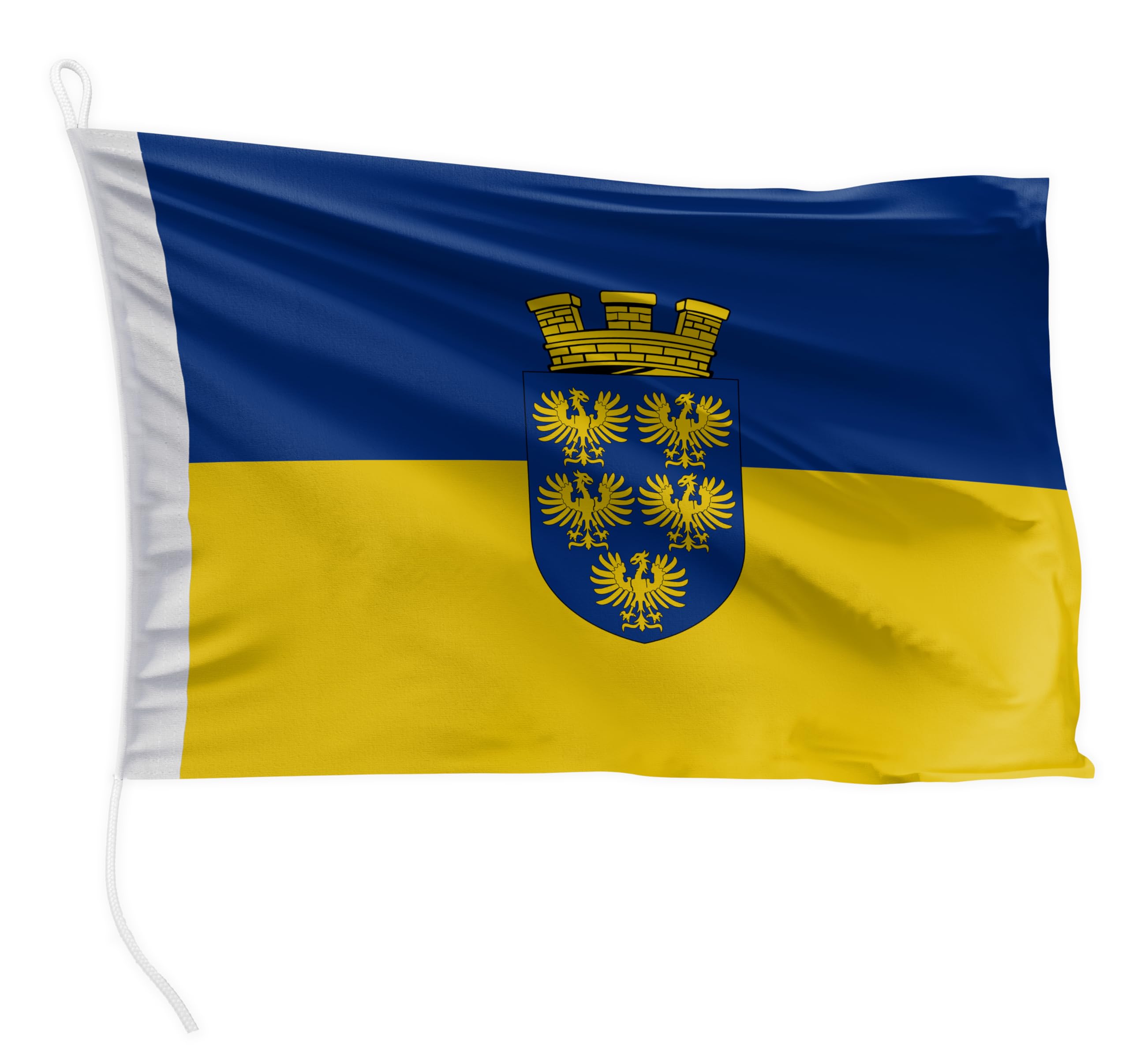 FLAGLY Premium Bootsfahne Niederösterreich 40 x 60 cm - 115g/m² Stoffgewicht - gedruckt, robust mit Strick & Schlaufe, Bootszubehör Motorboot (40 x 60 cm - Niederösterreich)