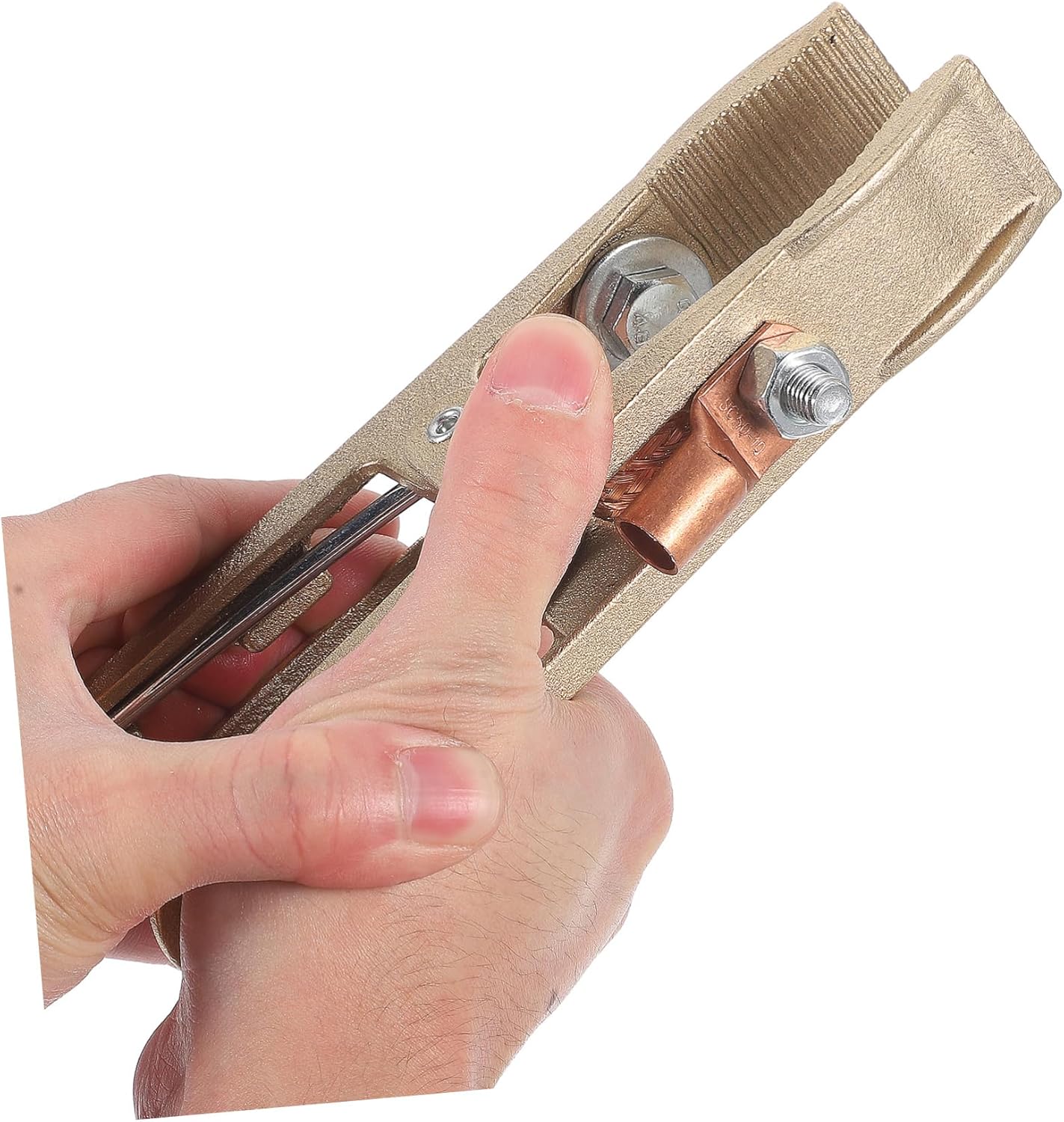 500a Pure Copper Welding Ground Clamp Heavy Duty Welding Equipment Accessory Ground Rod Clamp