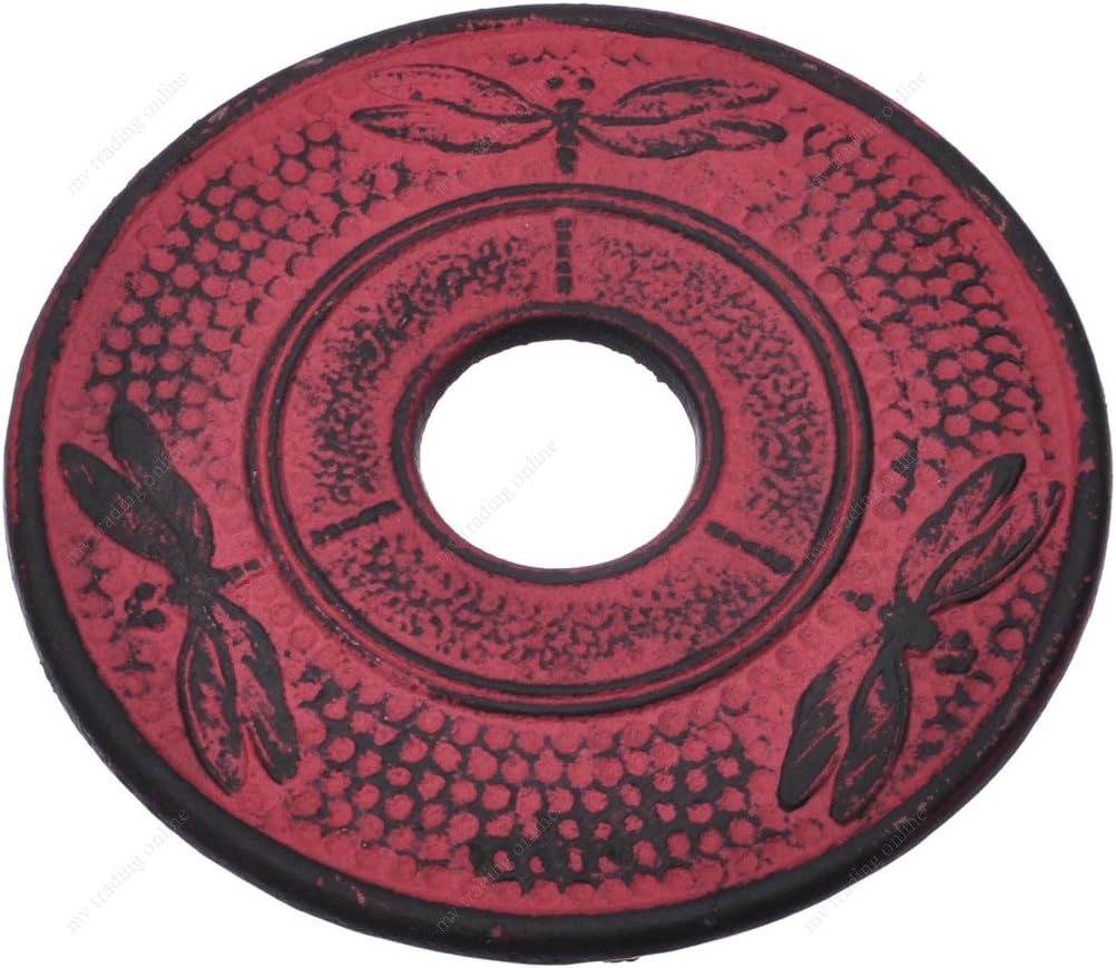 M.V. Trading T7022GN Cast Iron Trivet Drgon Design, 5½-Inch, Green