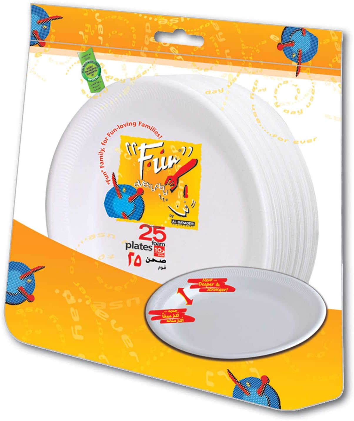 Everyday Disposable Thermocol Foam Plate 10 Inch, Pack Of 25