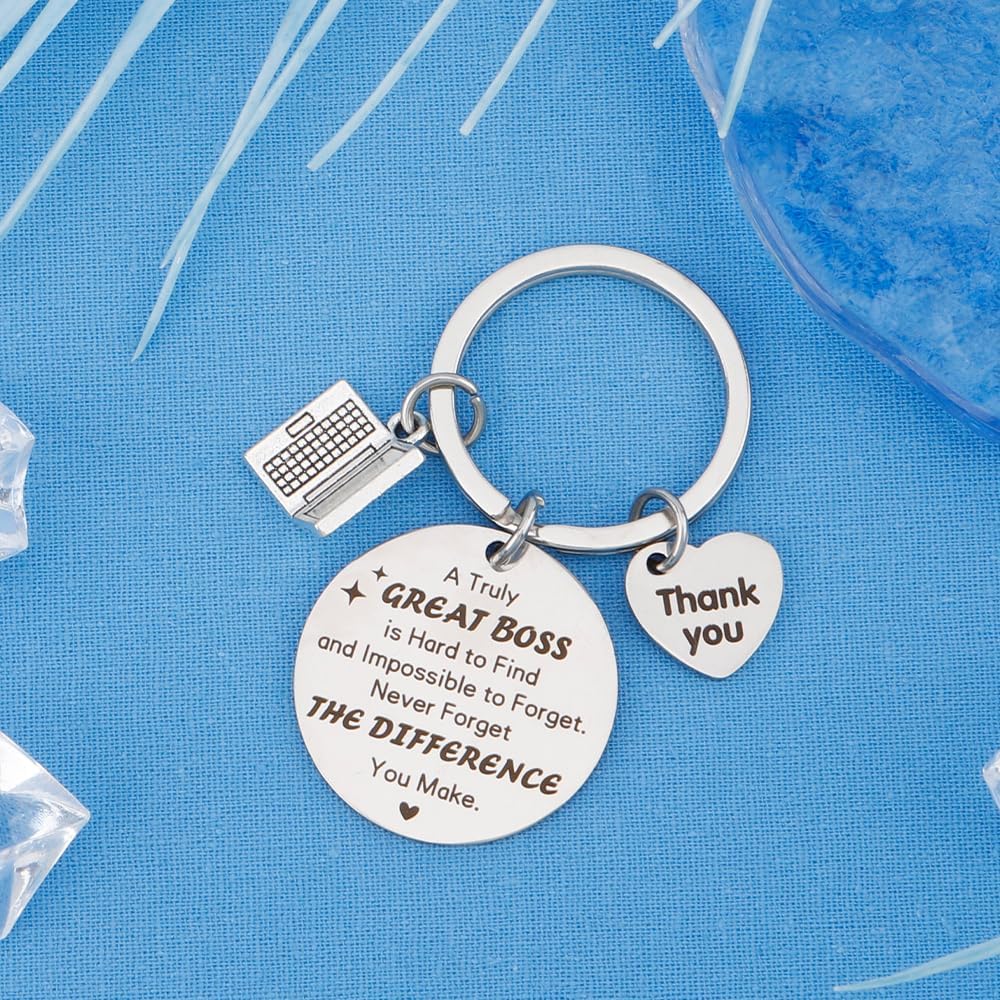 Bosses Day Gifts for Women Boss Gifts Men Keychain,Boss Christmas Gift Appreciation Boss's Day Gift,Thank You Keychain for Bosses Leader Birthday Retirement Farewell Going Away Christmas Thanksgiving - Image 3