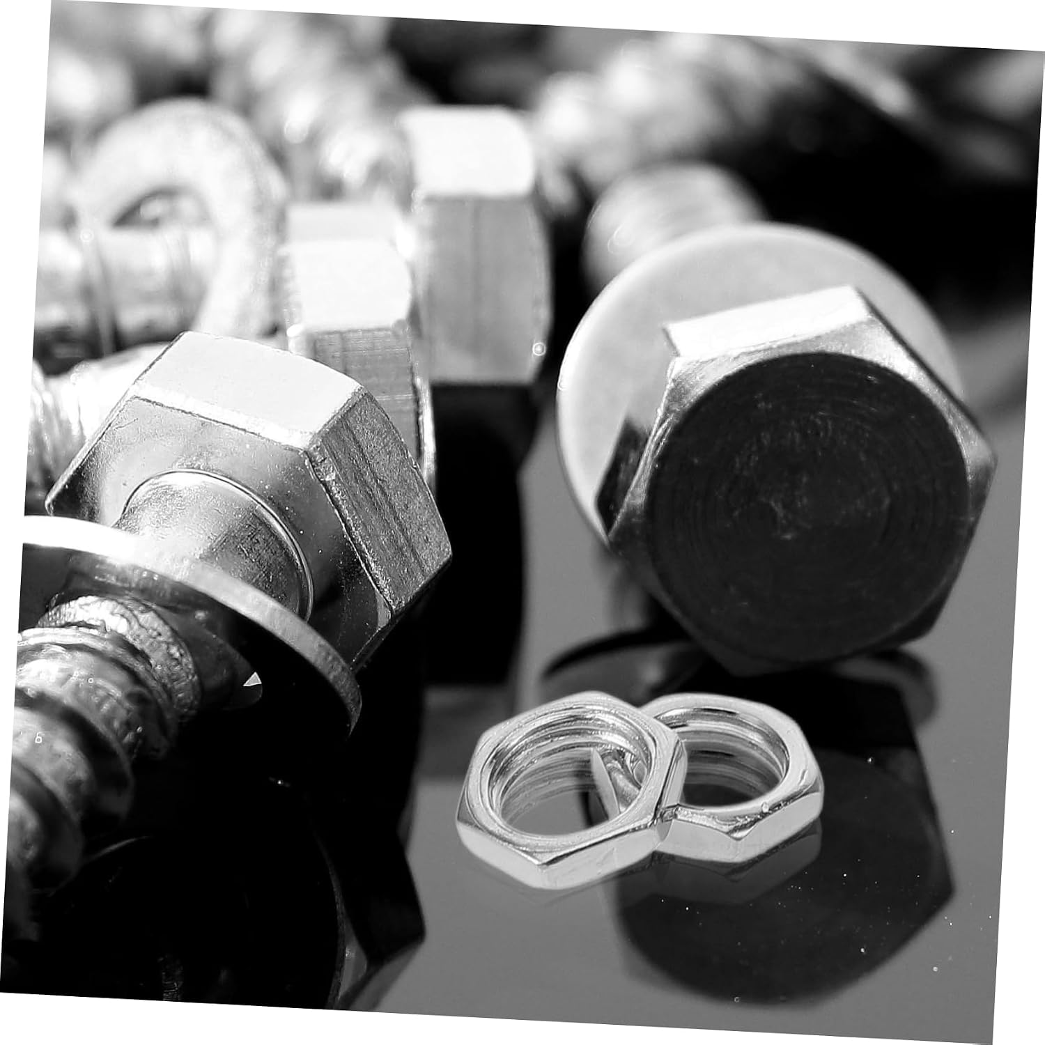 100Pcs Nut Fasteners for DIY Lamp Repair Smooth Surface Steel Lock Nuts with Fine Thread Pitch for Secure Installation for Lighting Projects and Replacement Parts