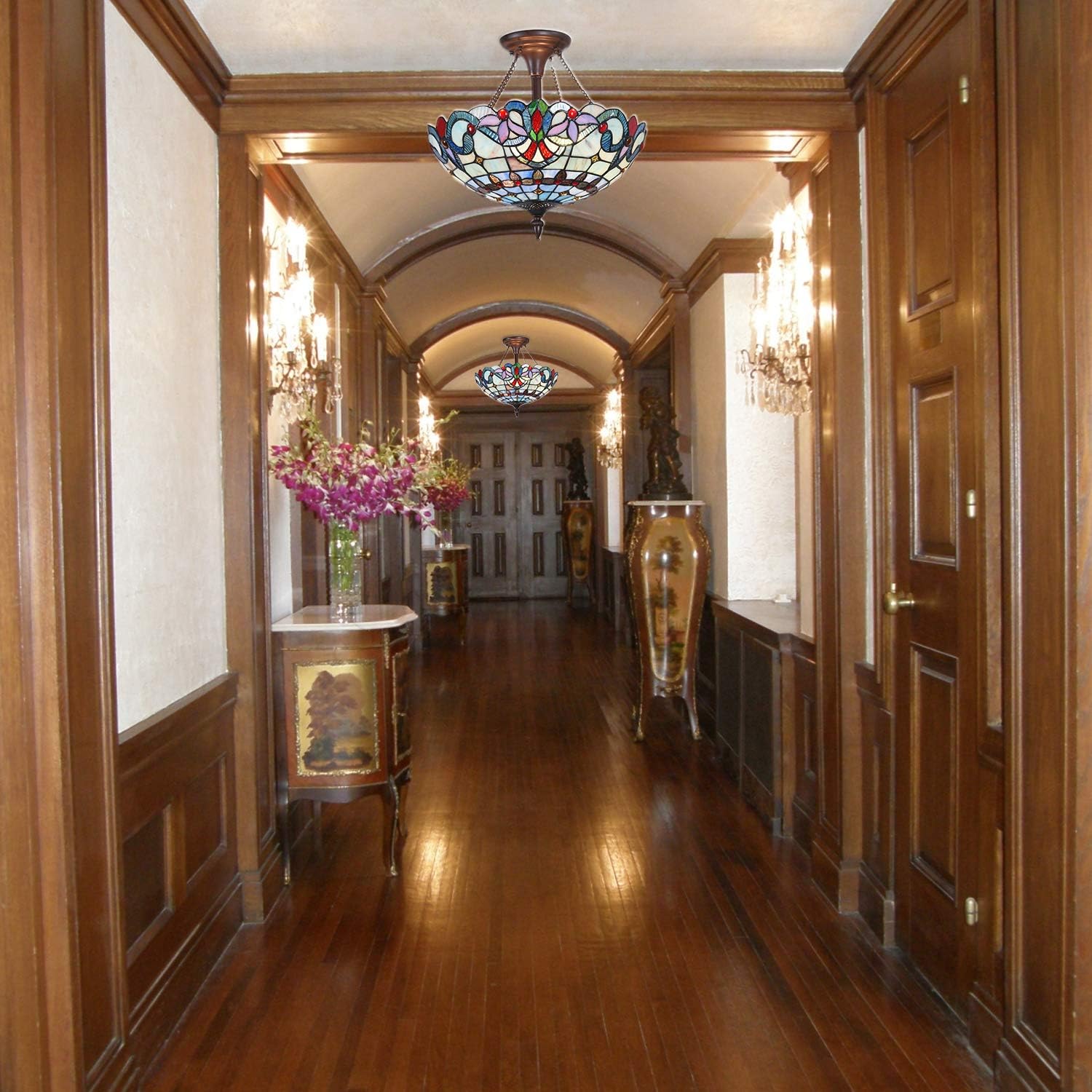 Super Brands Maxxmore Tiffany Flush Mount Ceiling Light Victorian Tiffany Ceiling Light Fixtures 2-Light Fixture Ceiling 16 Decorative Ceiling Lights Hallway Light Fixtures Stained Glass Lamps Flash Deals - 70% OFF Maxxmore Tiffany Flush Mount Ceiling Light Victorian Tiffany Ceiling Light Fixtures 2-Light Fixture Ceiling 16 Decorative Ceiling Lights Hallway Light Fixtures Stained Glass Lamps