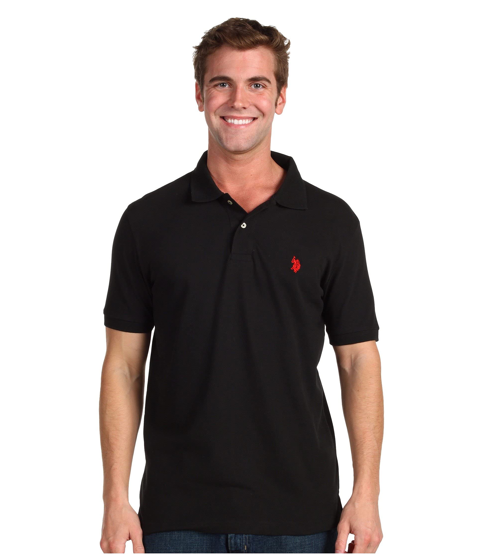 U.S. Polo Assn. Men's Classic Polo Shirt, Black, XXL