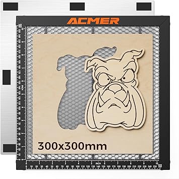 ACMER Honeycomb Laser Bed 300 * 300mm, Laser Engraver Honeycomb Working Table with Aluminum Backing Plate, Cutting Table for Diode CO2 Fiber Laser Engravers, Desktop Protection