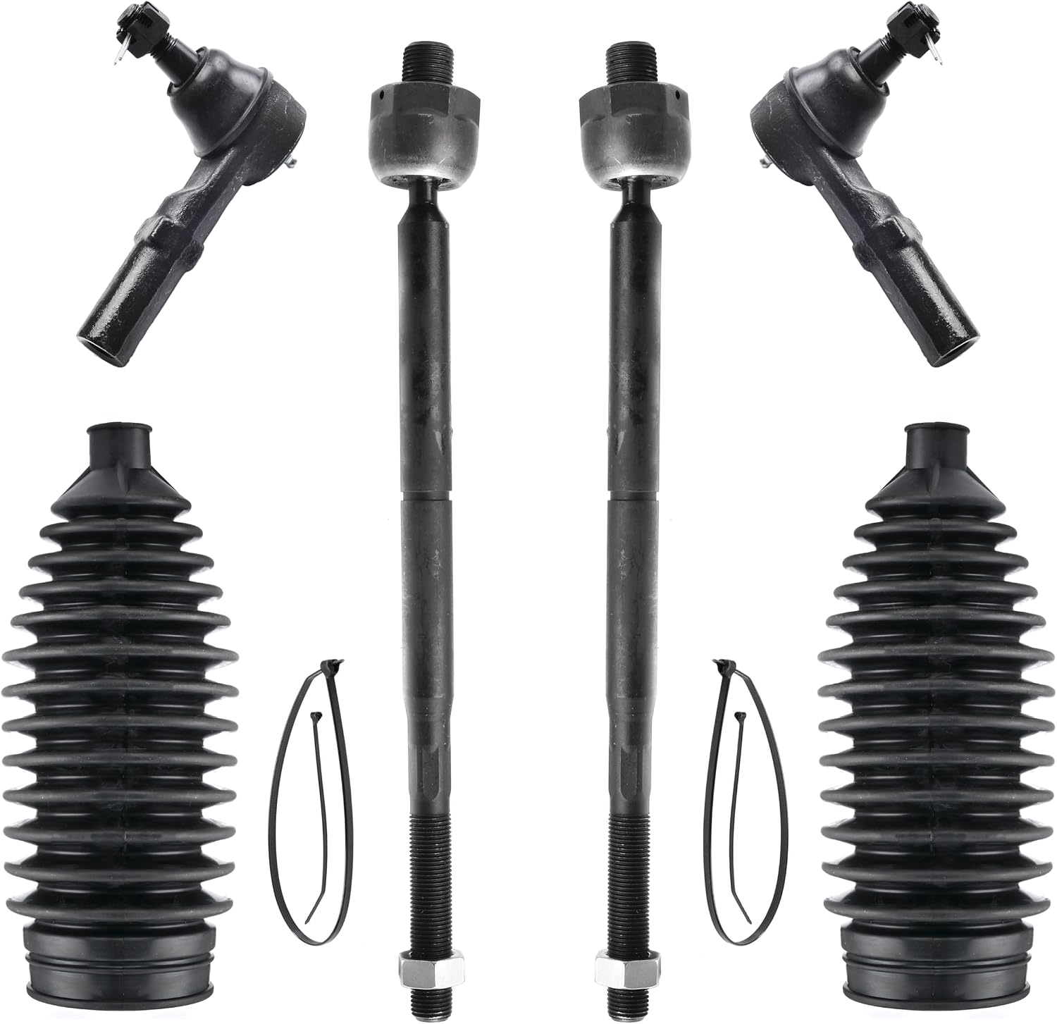16pcs Suspension Kit for RWD Dodge Challenger Charger Magnum 300 2005-2010, Front Upper and Lower Control Arms and Ball Joints Sway Bar Links Inner and Outer Tie Rod Ends and Boots