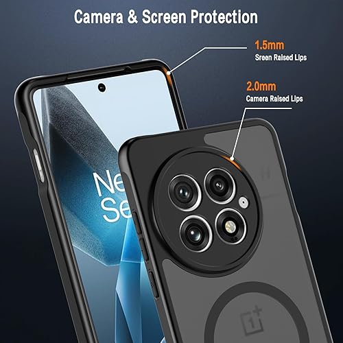 Miniatura 6 de Natbok Funda compatible con Honor 90 Lite, TPU flexible textura cepillada antideslizante protección militar a prueba de golpes, funda delgada para