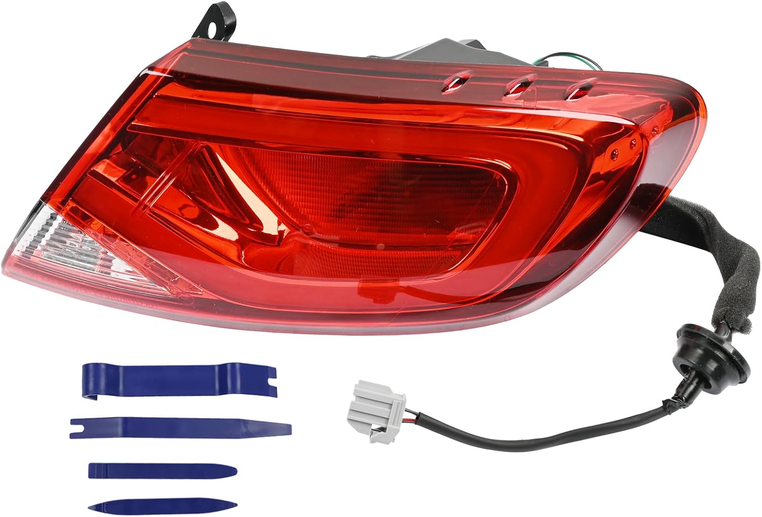 Right Passenger Side Outer Tail Light Assembly Compatible with Chrysler 200 2015 2016 2017 Rear Taillight Brake Stop Light Lamp Replaces 68110362AA CH2805109C
