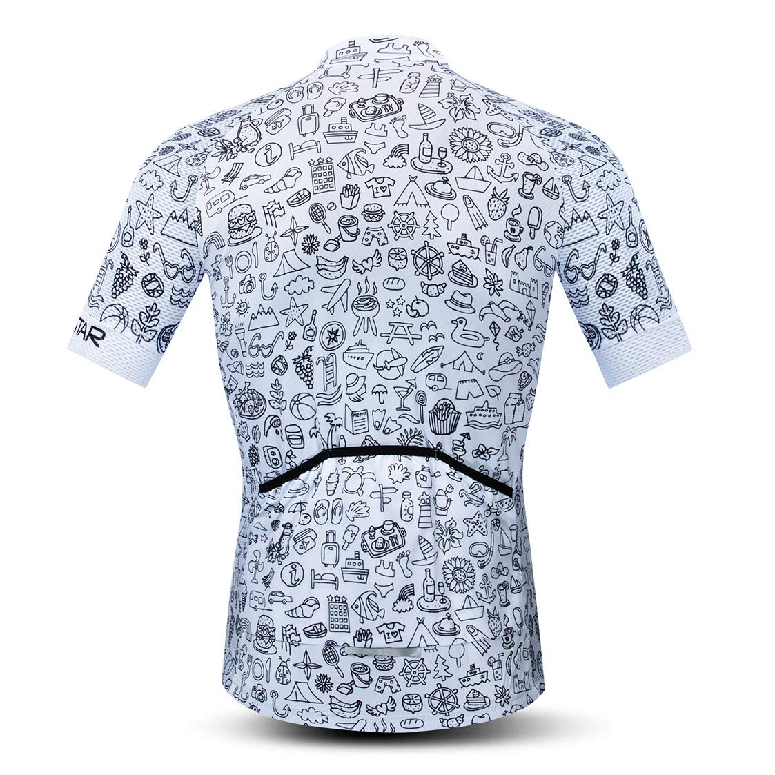 Weimostar Maglia da Ciclismo Uomo Maglia da Ciclismo Maglia da Bicicletta Traspirante Bianca
