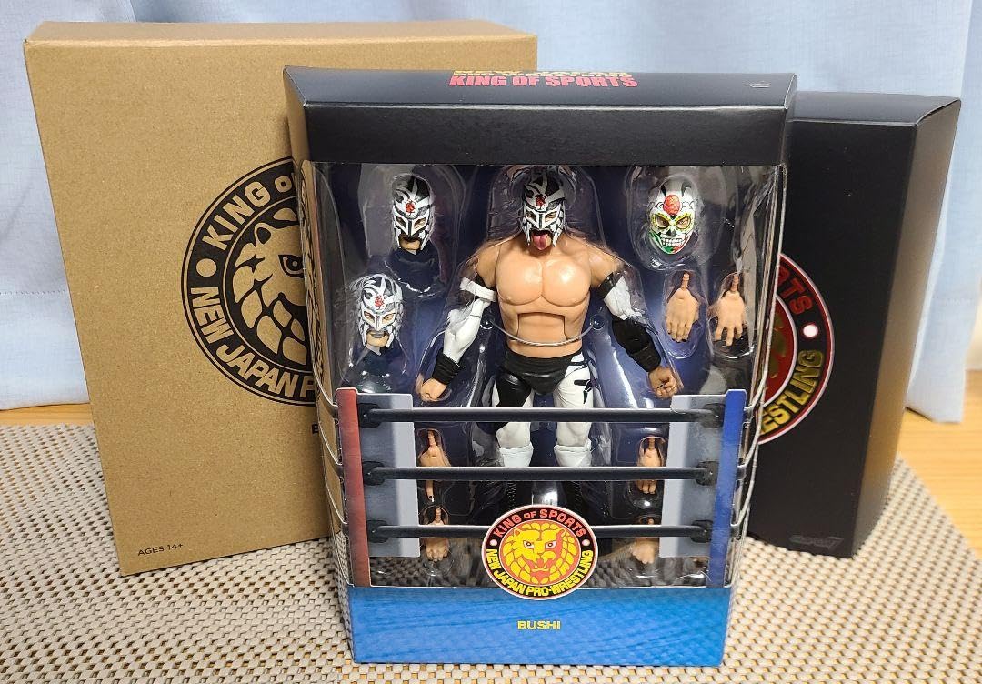 Amazon.co.jp: 新日本プロレス SUPER7 アクションフィギュア BUSHI