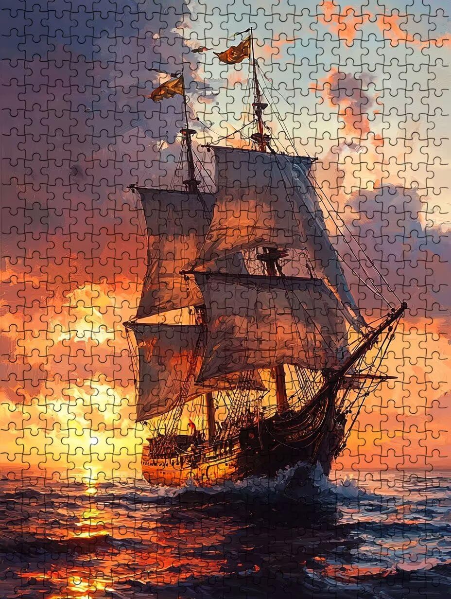 Puzzle 4000 Piezas Vela En El Mar Regalo Ideal Rompecabezas 8