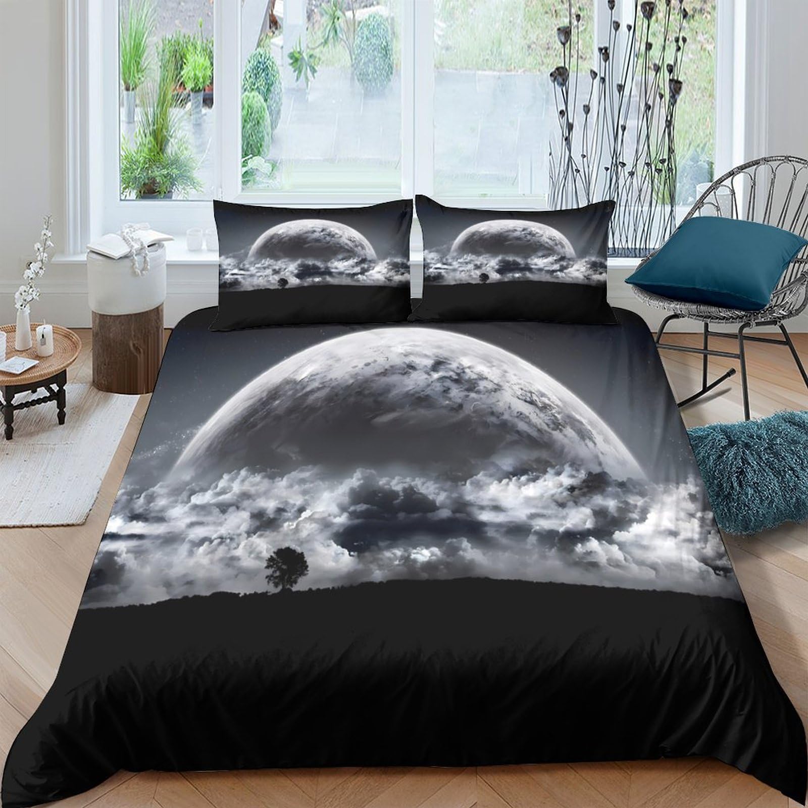Parure de lit fantaisie paysage dark landscape pour chambre d'adolescents