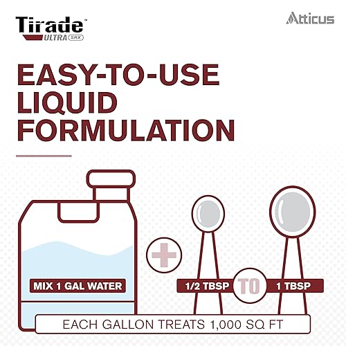 Miniatura 5 de Atticus Insecticida Tirade Ultra SRX (1.1 fl oz) - Comparar con la marca líder - Control de plagas de beta-ciflutrina para uso en interiores y