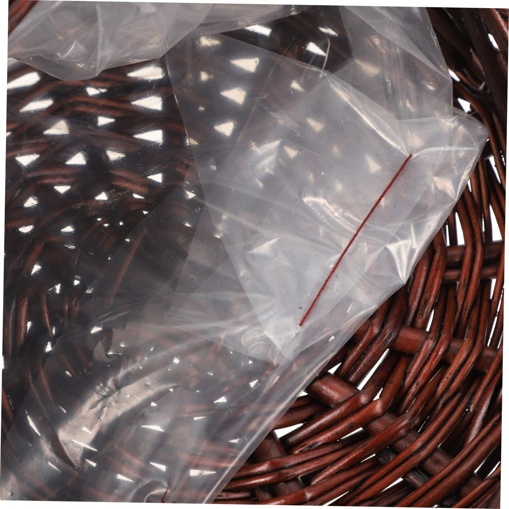 Cabilock 4stücke Hängender Blumenkorb Aus Geflochtenem Rattan Für Wanddekoration Für Pflanzen Blumen Vielseitig Einsetzbar Als Aufbewahrungskorb Oder Deko-Element Für Zuhause Garten