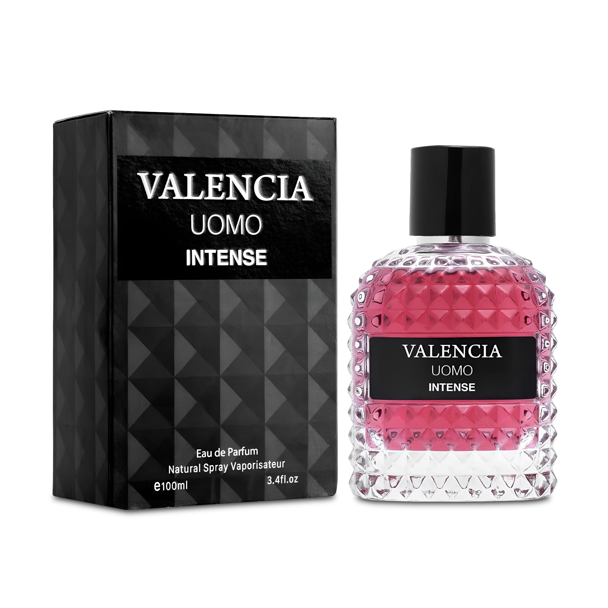 AFLUXE Valencia UOMO Intense Sensual Woody Fragrance for Men | Long Lasting Cologne Aromatic Scent, Eau de Parfum Natural Spray - Great Holiday Gift,