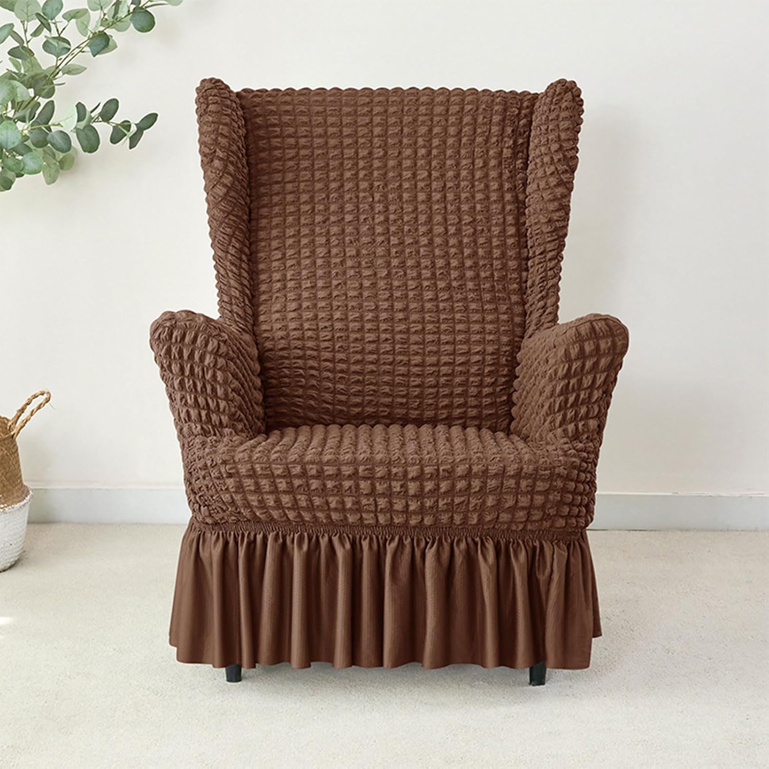 Wingbacks Chair Covers for Living Room Stretches Chair Slipcover for Home Armchair Covers 1 Seats Corner Chair Covers