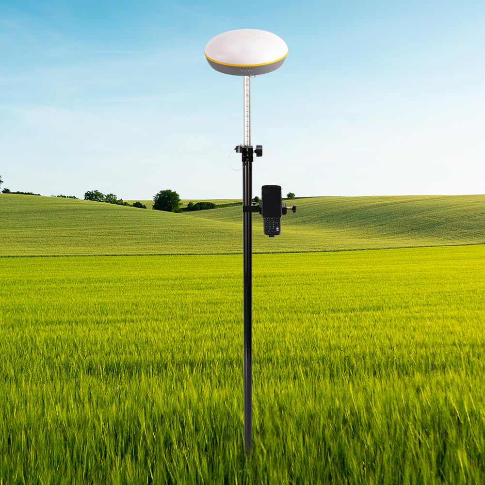 Mât GPS télescopique en fibre de carbone - Étendu jusqu'à 2,5 m/8,2 pi, pour l'arpentage et l'ingénierie GPS/GNSS accessoires et instruments (GLS25A)