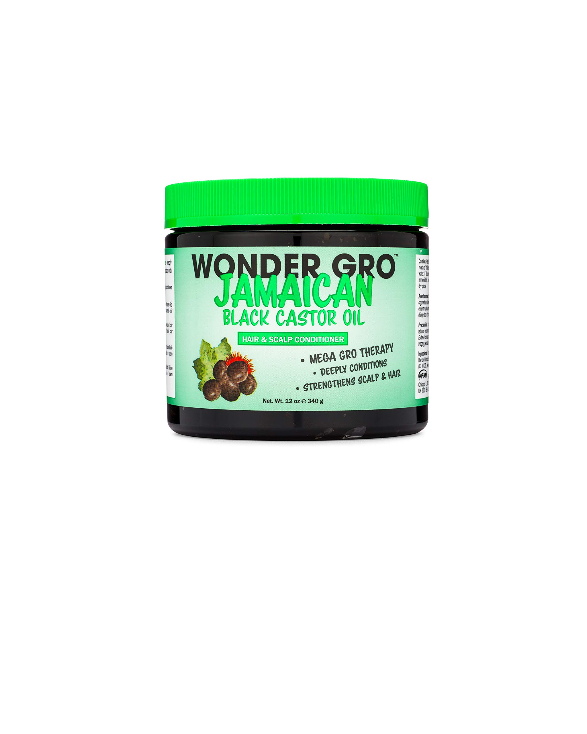 Wonder GroJamaican Black Carstor Oil Hair & Scalp Conditioner, 12Oz