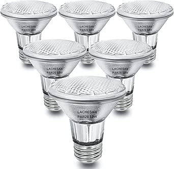 Vinaco Par20 Bulbs, 6 Pack 120V 50W Par20 Flood Light Bulbs, E26 Ediu Base Long Lasting Life - View #7