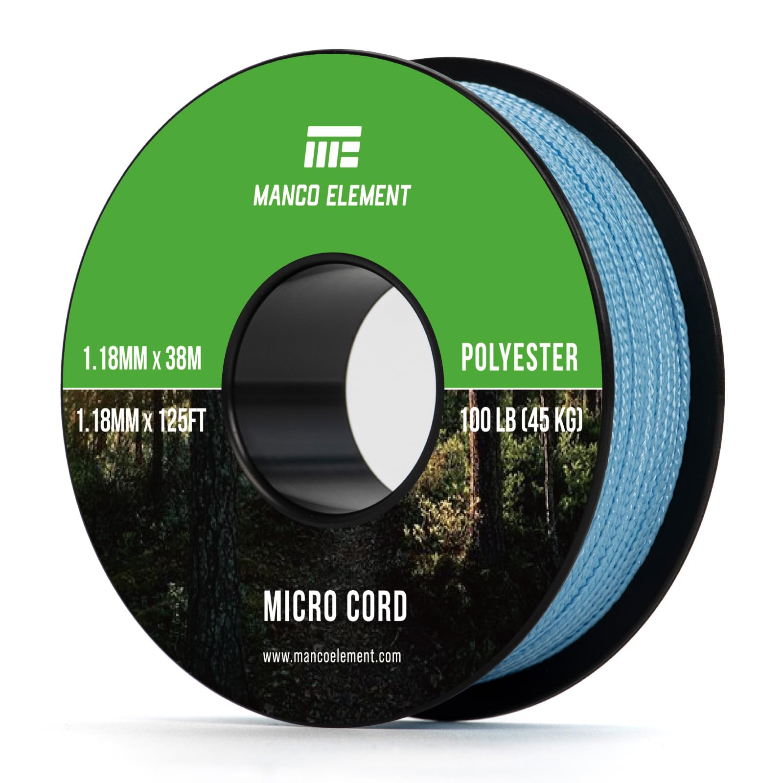 Manco Element Micro Paracord 1.18mm x 38m Micro Cord Thin Braided Rope โ image 1