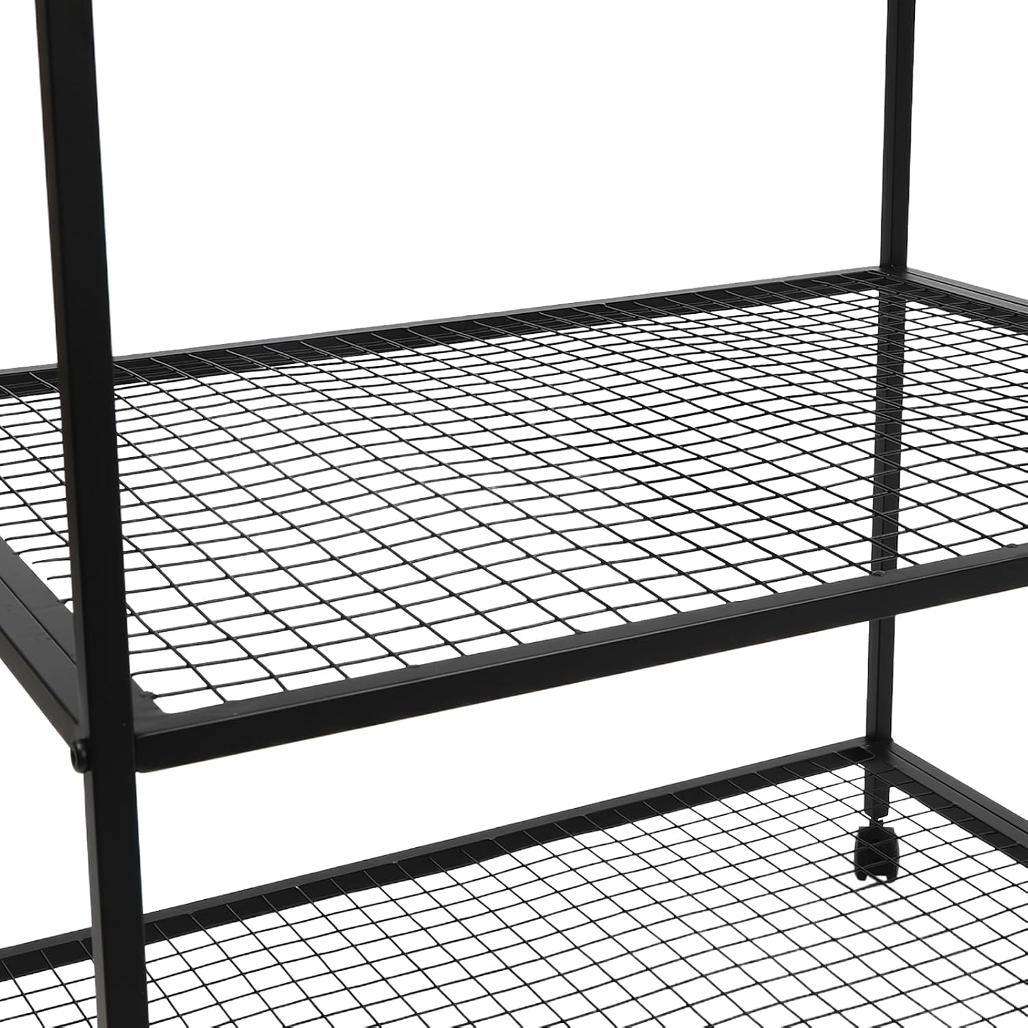 Outdoor Grill Table, Three-Shelf Movable Food Prep and Work Cart, Pizza Oven Stand Trolley for Kitchen, Outside or Backyard Patio, 31.49"x24.02"x33.46"