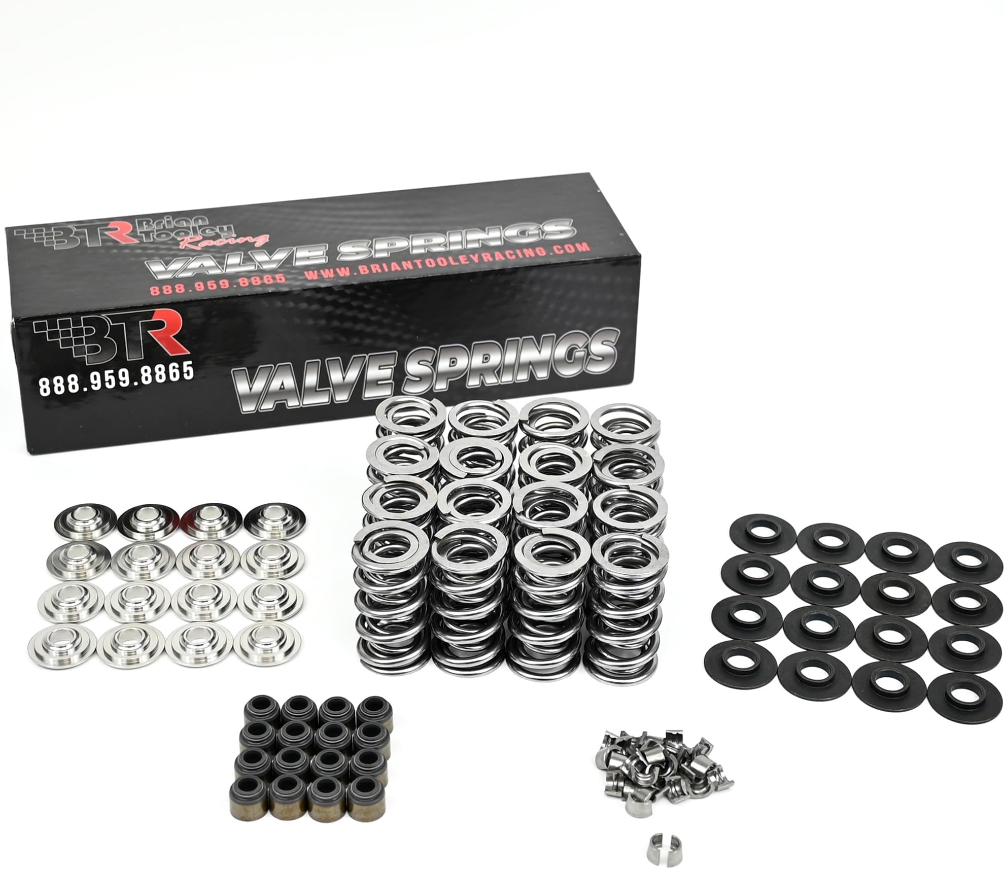 Brian Tooley Racing BTR .660" LS Dual Valve Spring Kit with Titanium Retainers | Fits Gen 3 Gen 4 LS Engines 4.8L 5.3L 5.7L 6.0L 6.2L | High Lift Valvetrain Upgrade