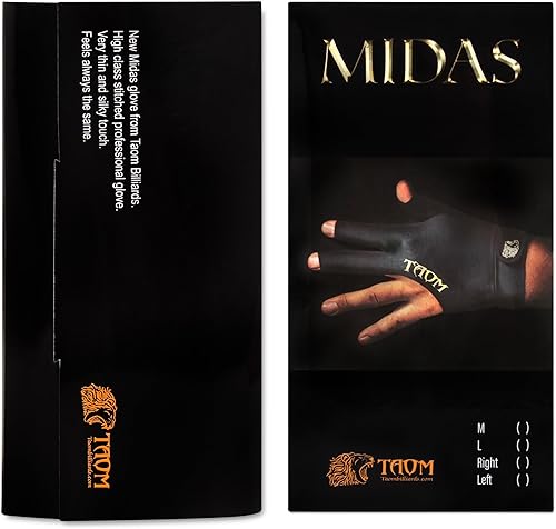 Miniatura 7 de TAOM Midas Guante para Taco de Billar - para Mano Izquierda o Derecha